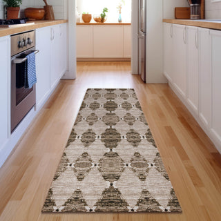 Piper Looms Mayfield Moroccan AMF610 Mocha Machine Washable Area Rug Runner Lifestyle Image Feature
