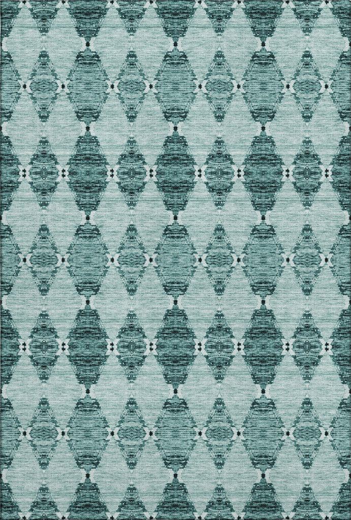 Piper Looms Mayfield Moroccan AMF610 Teal Machine Washable Area Rug main image