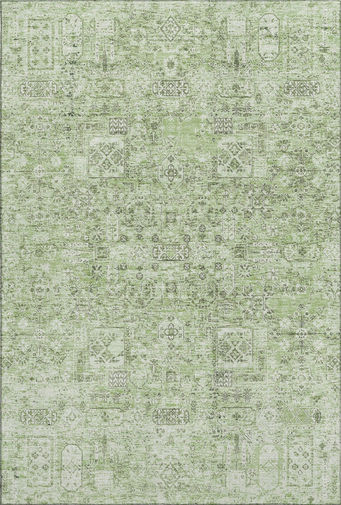 Piper Looms Mayfield Panel AMF611 Green Machine Washable Area Rug main image