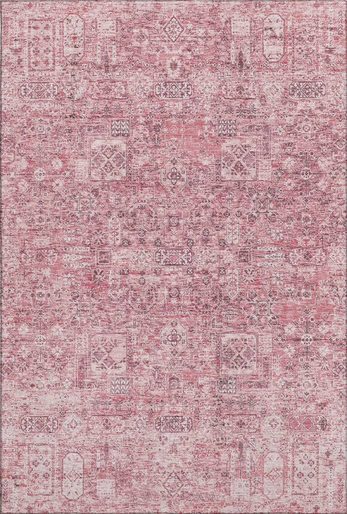 Piper Looms Mayfield Panel AMF611 Pink Machine Washable Area Rug main image