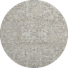 Piper Looms Mayfield Panel AMF611 Taupe Machine Washable Area Rug Round Main Image