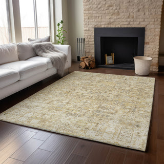 Piper Looms Mayfield Panel AMF611 Wheat Machine Washable Area Rug Lifestyle Image Feature