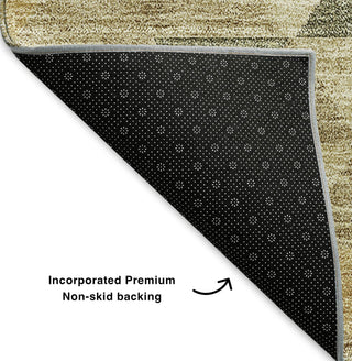 Piper Looms Mayfield Geometric AMF612 Beige Machine Washable Area Rug Backing Image