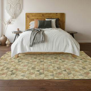 Piper Looms Mayfield Geometric AMF612 Beige Machine Washable Area Rug Lifestyle Image Feature