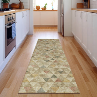 Piper Looms Mayfield Geometric AMF612 Beige Machine Washable Area Rug Runner Lifestyle Image Feature