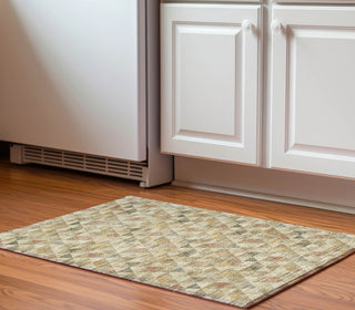Piper Looms Mayfield Geometric AMF612 Beige Machine Washable Area Rug Scatter Lifestyle Image Feature