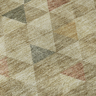 Piper Looms Mayfield Geometric AMF612 Beige Machine Washable Area Rug Swatch Image