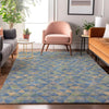 Piper Looms Mayfield Geometric AMF612 Blue Machine Washable Area Rug Lifestyle Image Feature