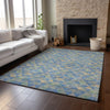 Piper Looms Mayfield Geometric AMF612 Blue Machine Washable Area Rug Lifestyle Image Feature