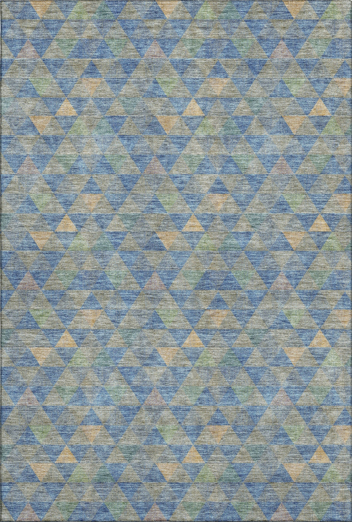 Piper Looms Mayfield Geometric AMF612 Blue Machine Washable Area Rug main image