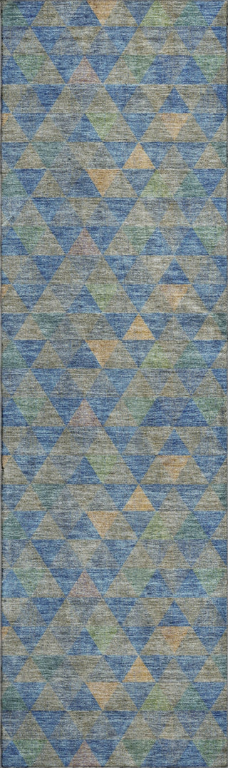 Piper Looms Mayfield Geometric AMF612 Blue Machine Washable Area Rug Runner Main Image
