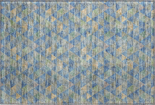 Piper Looms Mayfield Geometric AMF612 Blue Machine Washable Area Rug Scatter Main Image