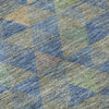Piper Looms Mayfield Geometric AMF612 Blue Machine Washable Area Rug Swatch Image
