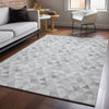 Piper Looms Mayfield Geometric AMF612 Silver Machine Washable Area Rug Lifestyle Image Feature