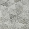 Piper Looms Mayfield Geometric AMF612 Silver Machine Washable Area Rug Swatch Image