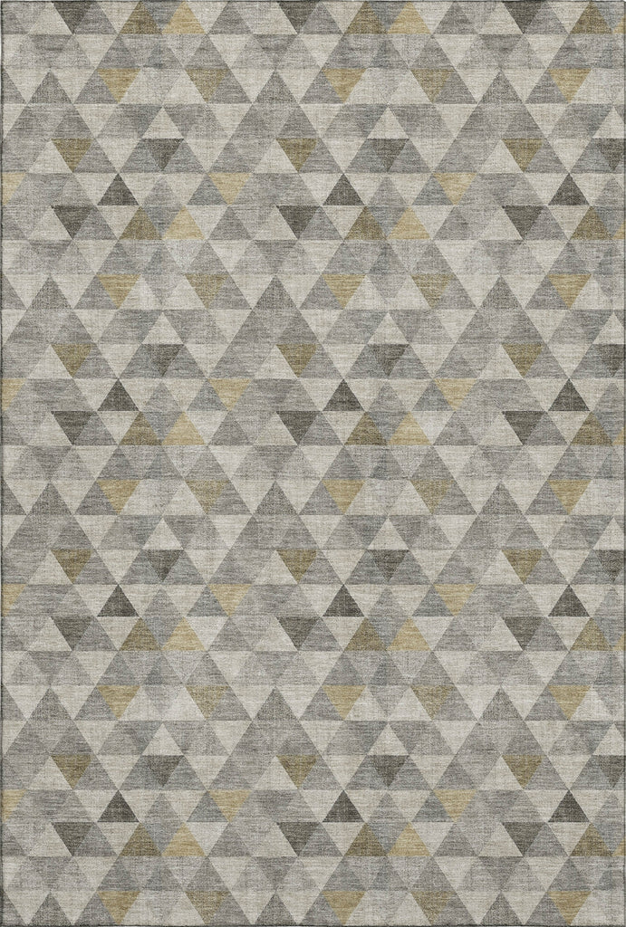Piper Looms Mayfield Geometric AMF612 Taupe Machine Washable Area Rug main image