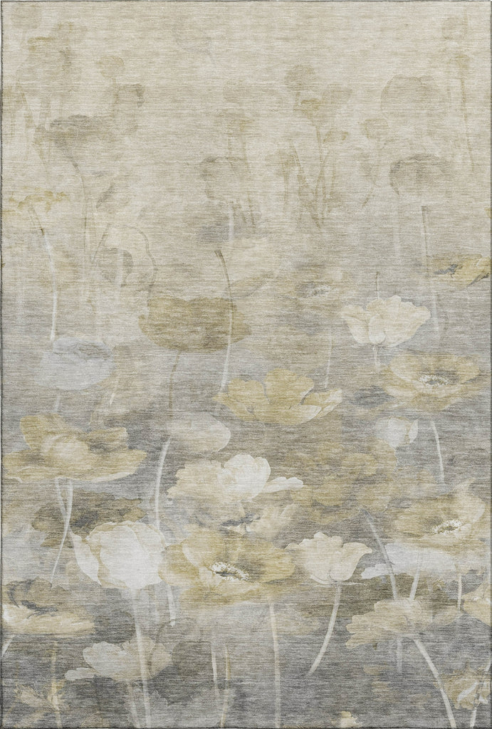 Piper Looms Mayfield Floral AMF613 Beige Machine Washable Area Rug main image