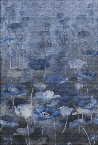 Piper Looms Mayfield Floral AMF613 Blue Machine Washable Area Rug main image