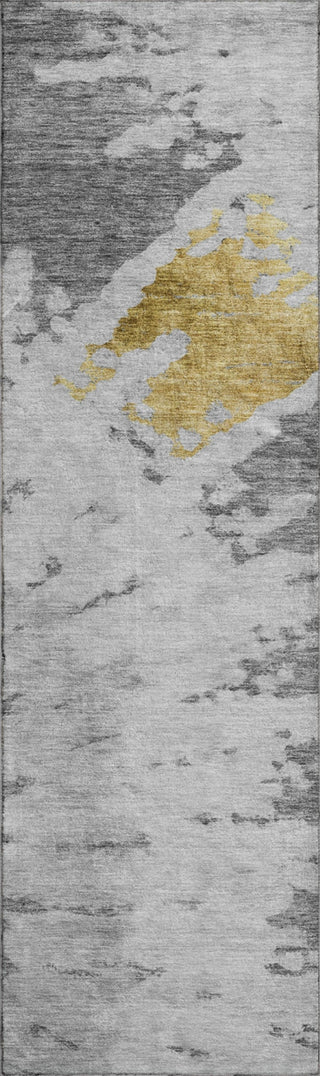 Piper Looms Mayfield Spiral AMF614 Gray Machine Washable Area Rug Runner Main Image
