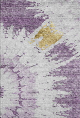 Piper Looms Mayfield Spiral AMF614 Purple Machine Washable Area Rug main image