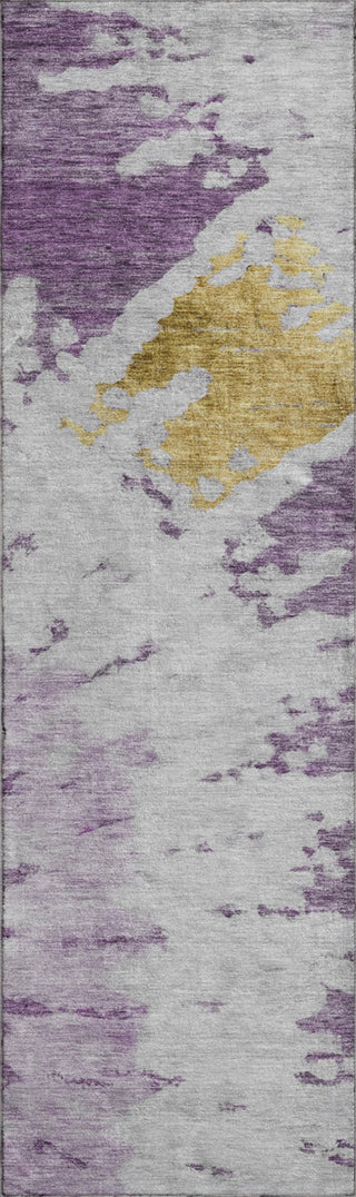 Piper Looms Mayfield Spiral AMF614 Purple Machine Washable Area Rug Runner Main Image
