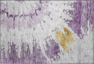 Piper Looms Mayfield Spiral AMF614 Purple Machine Washable Area Rug Scatter Main Image
