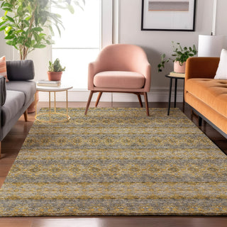 Piper Looms Mayfield Bohemian AMF615 Gold Machine Washable Area Rug Lifestyle Image Feature