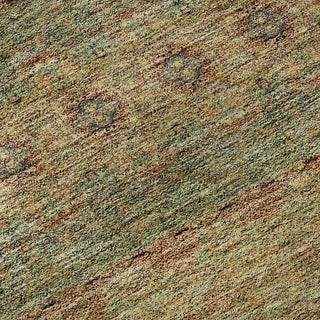 Piper Looms Mayfield Bohemian AMF615 Green Machine Washable Area Rug Swatch Image