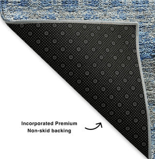 Piper Looms Mayfield Bohemian AMF615 Navy Machine Washable Area Rug Backing Image