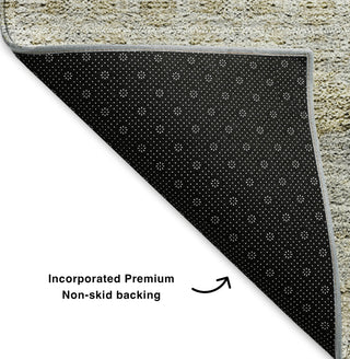 Piper Looms Mayfield Bohemian AMF615 Silver Machine Washable Area Rug Backing Image