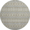 Piper Looms Mayfield Bohemian AMF615 Silver Machine Washable Area Rug Round Main Image