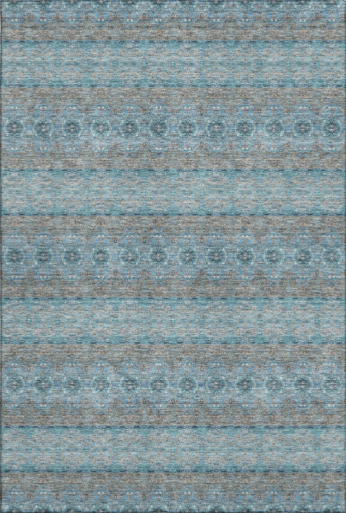 Piper Looms Mayfield Bohemian AMF615 Teal Machine Washable Area Rug main image