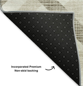 Piper Looms Mayfield Geometric AMF616 Beige Machine Washable Area Rug Backing Image