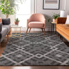 Piper Looms Mayfield Geometric AMF616 Charcoal Machine Washable Area Rug Lifestyle Image Feature