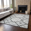 Piper Looms Mayfield Geometric AMF616 Gray Machine Washable Area Rug Lifestyle Image Feature
