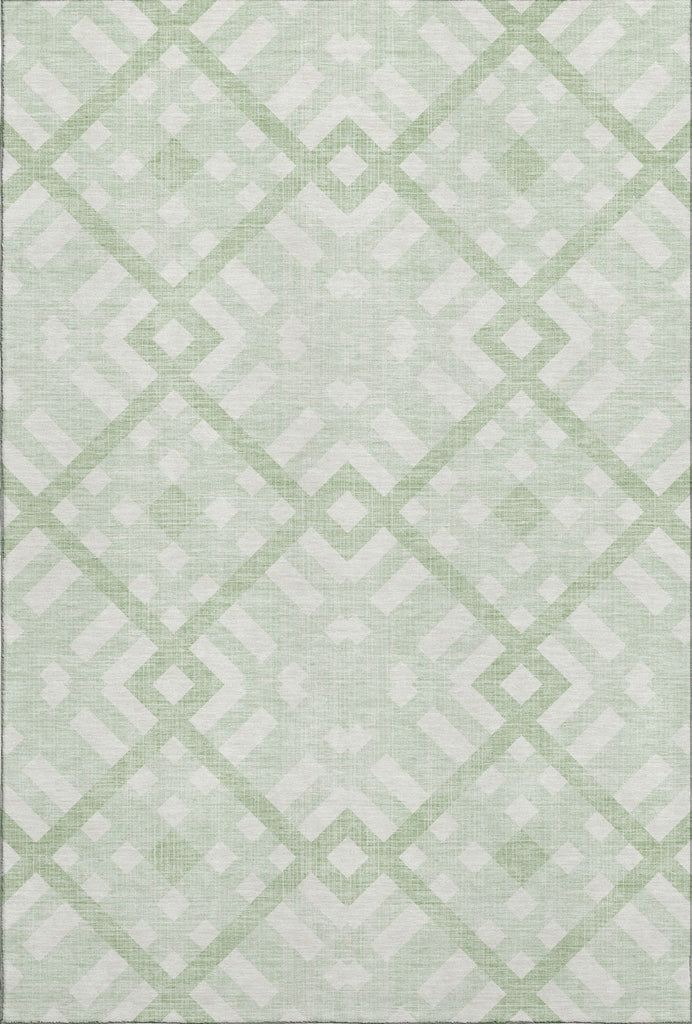 Piper Looms Mayfield Geometric AMF616 Mint Machine Washable Area Rug main image