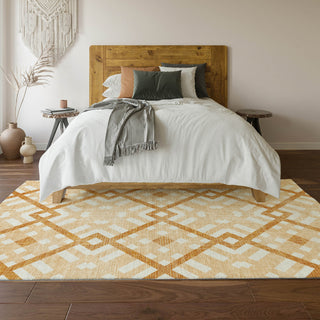 Piper Looms Mayfield Geometric AMF616 Peach Machine Washable Area Rug Lifestyle Image Feature