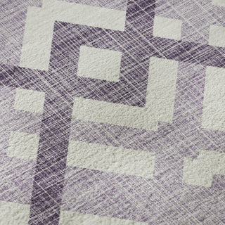 Piper Looms Mayfield Geometric AMF616 Purple Machine Washable Area Rug Swatch Image