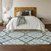 Piper Looms Mayfield Geometric AMF616 Sky Machine Washable Area Rug Lifestyle Image Feature