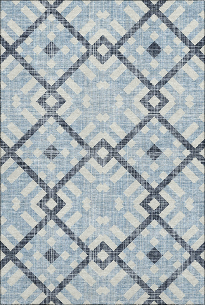 Piper Looms Mayfield Geometric AMF616 Sky Machine Washable Area Rug main image