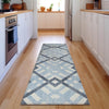 Piper Looms Mayfield Geometric AMF616 Sky Machine Washable Area Rug Runner Lifestyle Image Feature