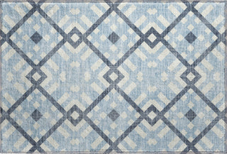 Piper Looms Mayfield Geometric AMF616 Sky Machine Washable Area Rug Scatter Main Image