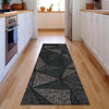 Piper Looms Mayfield Geometric AMF618 Black Machine Washable Area Rug Runner Lifestyle Image Feature
