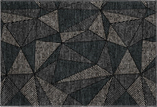 Piper Looms Mayfield Geometric AMF618 Black Machine Washable Area Rug Scatter Main Image