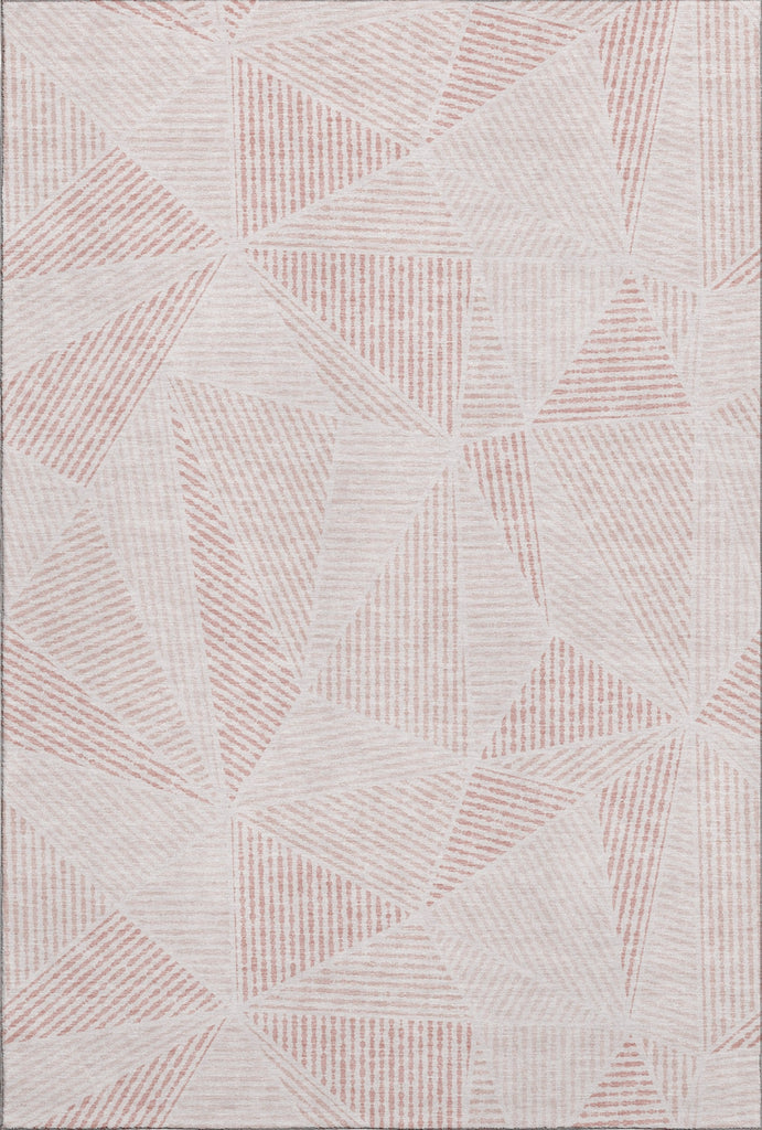 Piper Looms Mayfield Geometric AMF618 Blush Machine Washable Area Rug main image
