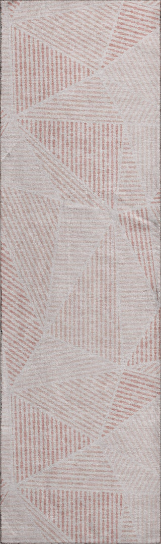 Piper Looms Mayfield Geometric AMF618 Blush Machine Washable Area Rug Runner Main Image