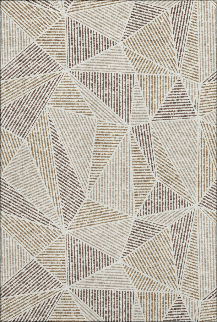 Piper Looms Mayfield Geometric AMF618 Brown Machine Washable Area Rug main image