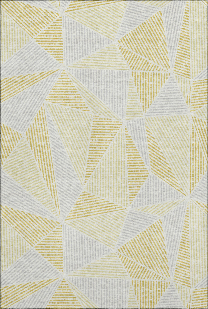 Piper Looms Mayfield Geometric AMF618 Gold Machine Washable Area Rug main image