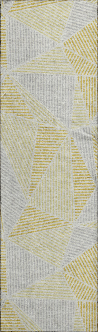 Piper Looms Mayfield Geometric AMF618 Gold Machine Washable Area Rug Runner Main Image