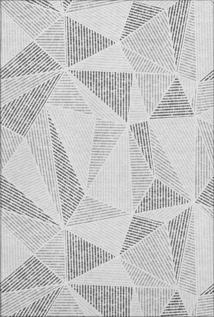 Piper Looms Mayfield Geometric AMF618 Gray Machine Washable Area Rug main image